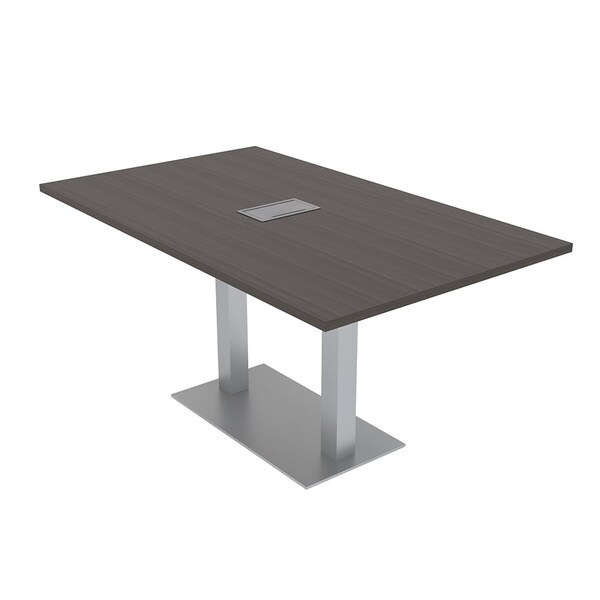 35.5 in W, 71.5 in L, 29 in H, Engineered Wood Top, Brown